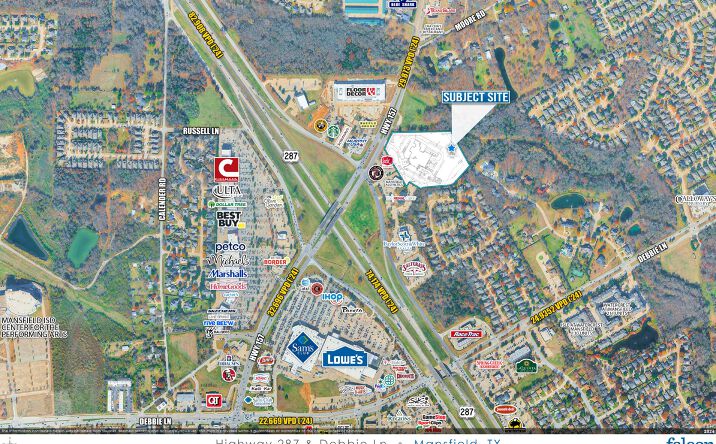 Pictures of Land property located at SEQ Highway 287 & FM 157 (S Cooper Street), Mansfield, TX 76063 for sales - image #1