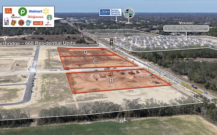Pictures of Land property located at County Line Road, Spring Hill, FL 34610 for sales - image #1