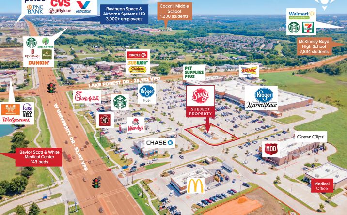 Pictures of Retail property located at 5225 West University Drive, McKinney, TX 75071 for sales - image #1