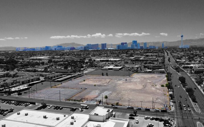 Pictures of Land property located at 2495, 2575, 2595 E. Sahara Avenue & 2575 Atlantic Street, Las Vegas, NV 89121 for sales - image #1