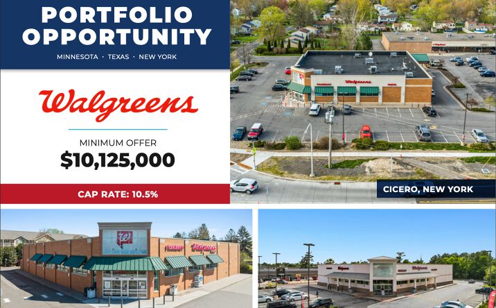 Pictures of Retail property located at 915 Wildwood Rd, White Bear Lake, MN 55115, 500 Maxey Rd, Houston, TX 77013, 6189 State Route 31, Cicero, NY 13039 for sales - image #1