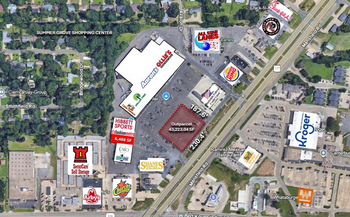 Pictures of Retail, Land property located at 9138-9162 Mansfield Road, Shreveport, LA 71118 for sales - image #1