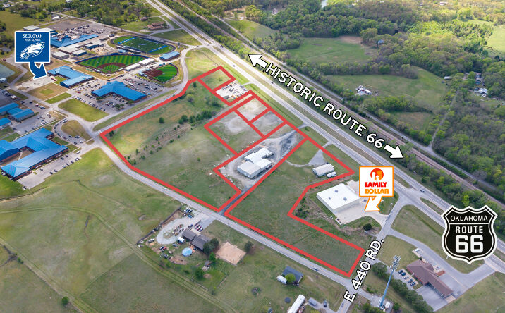 Pictures of Land property located at 16051 Oklahoma 66, Claremore, OK 74017 for sales - image #1