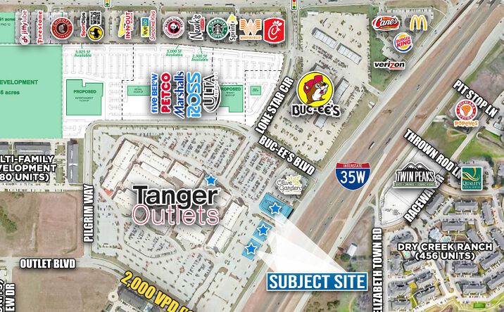 Pictures of Retail, Land property located at SWQ of Interstate 35W & Highway 114, Fort Worth, TX 76177 for sales - image #1