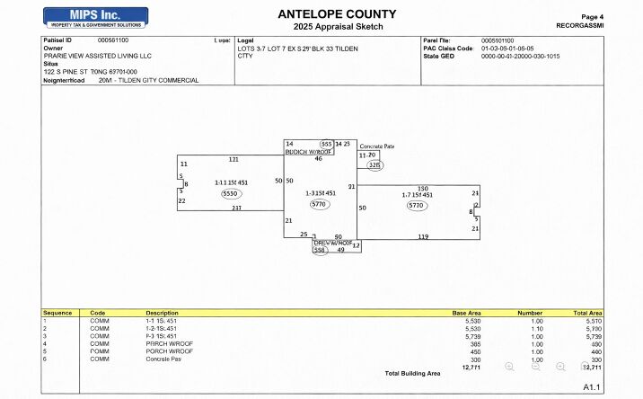 Pictures of Land property located at 102 S Pine St., Tilden, NE 68781 for sales - image #1