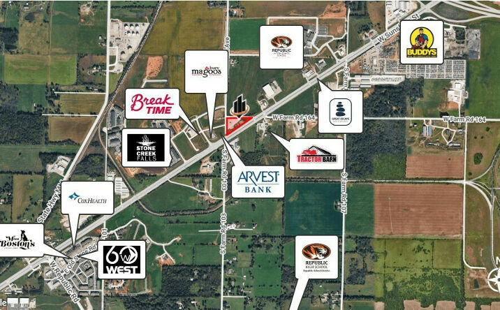 Pictures of Land property located at 6229 W US Highway 60, Brookline, MO 65619 for sales - image #1