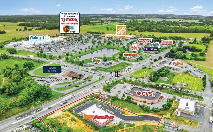 Pictures of Retail property located at 3361 West Lincoln Highway, Parkesburg, PA 19365 for sales - image #1