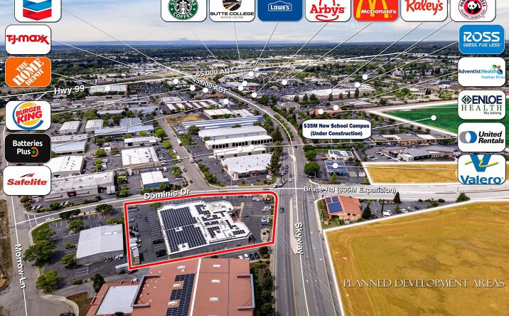 Pictures of Retail, Mixed Use, Special Purpose property located at 2525 Dominic Drive, Chico, CA 95928 for sales - image #1