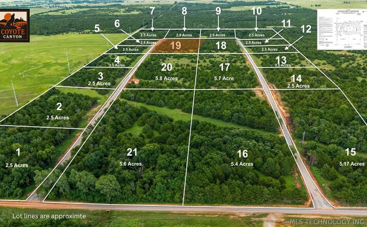 Pictures of Land property located at 19 Wylie Way, Agra, OK 74824 for sales - image #1