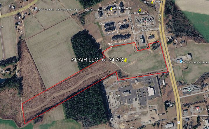 Pictures of Land property located at 2675 Hwy 70 West, Goldsboro, NC 27530-9552, 2707 U.S. Highway 70 West, Goldsboro, NC 27530 for sales - image #1