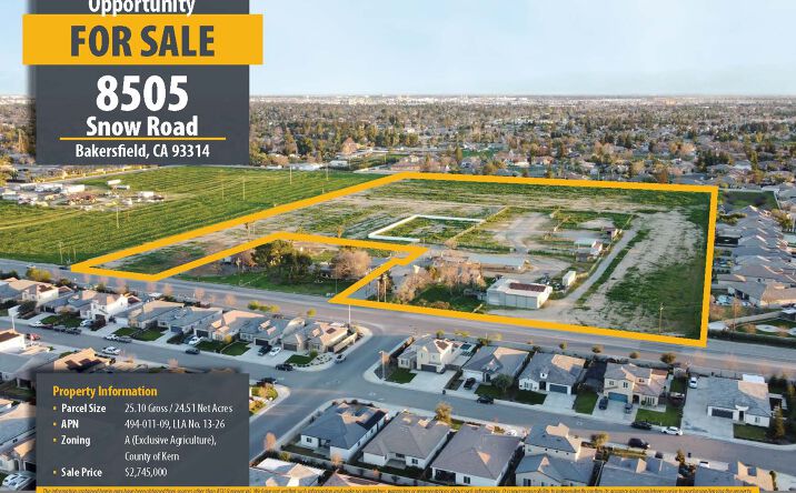 Pictures of Land property located at 8505 SNOW RD, BAKERSFIELD, CA 93314-9737 for sales - image #1