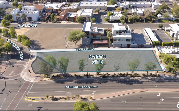 Pictures of Land property located at Northwest Corner of 1st Avenue & Marshall Way, Scottsdale, AZ 85251 for sales - image #1