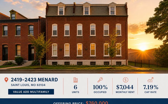 Pictures of Multifamily property located at 2419-2423 Menard Street, St. Louis, MO 63104 for sales - image #1