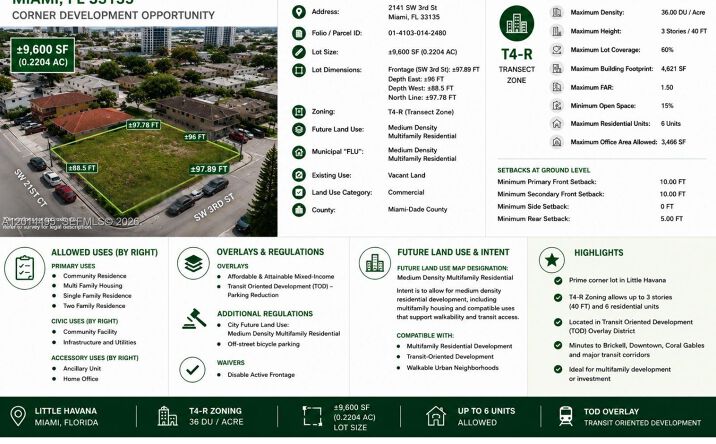 Pictures of Land property located at 2141 SW 3rd St, Miami, FL 33135 for sales - image #1