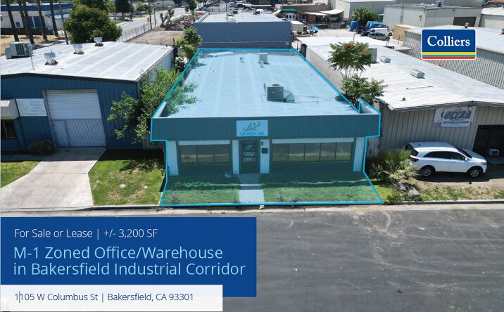 Pictures of Industrial property located at 1105 West Columbus Street, Bakersfield, CA 93301 for sales - image #1