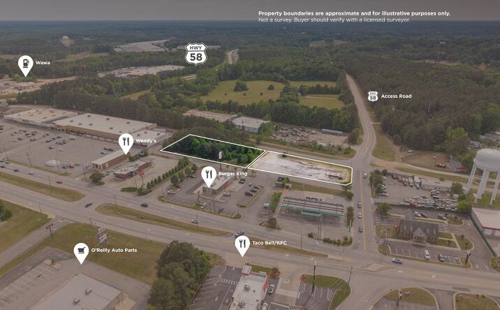 Pictures of Retail, Industrial, Office, Hospitality property located at 00 E Main Extension, South Hill, VA 23970 for sales - image #1