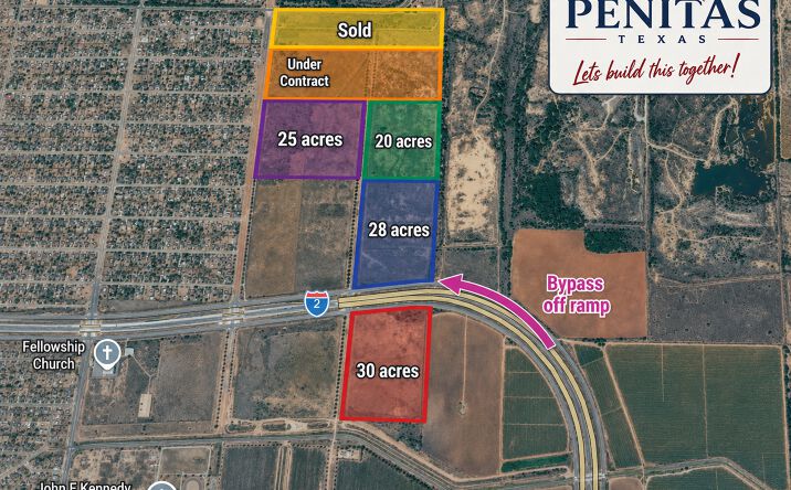 Pictures of Land property located at Interstate 2, at North 23rd St., Penitas, TX 78576 for sales - image #1