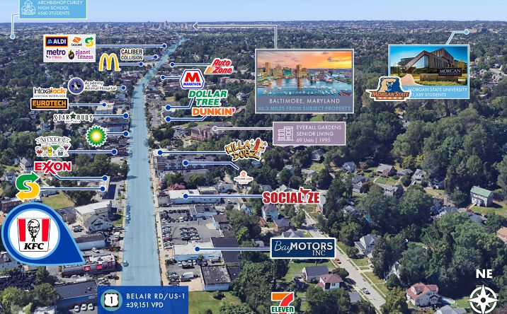 Pictures of Retail property located at 6219 Belair Road, Baltimore, MD 21206 for sales - image #1