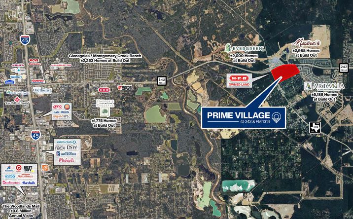Pictures of Retail, Mixed Use, Land property located at Farm to Market Road 1314, Conroe, TX 77302 for sales - image #1