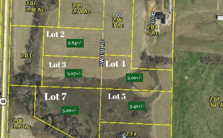 Pictures of Land, Multifamily property located at TBD Lot 7 491st Road, Centerview, MO 64019 for sales - image #1