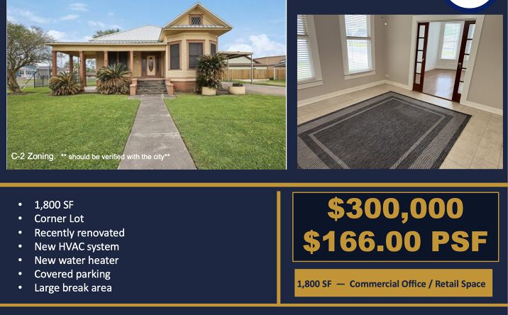 Pictures of Retail, Office property located at 203 N TWIN CITY HWY, NEDERLAND, TX 77627 for sales - image #1