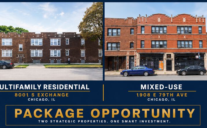 Pictures of Multifamily, Mixed Use property located at 8001 South Exchange Avenue, Chicago, IL 60617, 1908 East 79th Street, Chicago, IL 60649 for sales - image #1