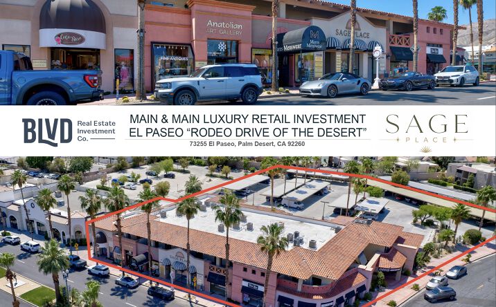 Pictures of Retail, Mixed Use property located at 73255 El Paseo, Palm Desert, CA 92260 for sales - image #1