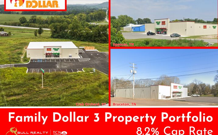 Pictures of Retail property located at 15 Carroll Street North, Bruceton, TN 38317, 616 Kentucky 39, Crab Orchard, KY 40419, 250 Taft Drive, Spencer, TN 38585 for sales - image #1