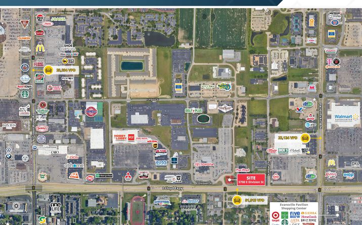 Pictures of Retail, Land property located at 5700 East Division Street, Evansville, IN 47715 for sales - image #1