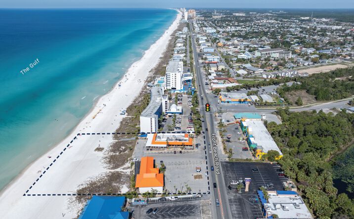 Pictures of Retail, Hospitality, Land property located at 12709 Front Beach Road, Panama City Beach, FL 32407, 12705 Front Beach Road, Panama City Beach, FL 32407 for sales - image #1
