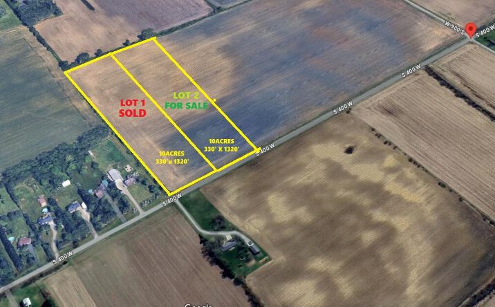 Pictures of Land property located at Approx 865 S 400 W, Hebron, IN 46341 for sales - image #1