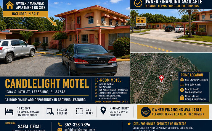 Pictures of Hospitality property located at 1306 S 14th St, Leesburg, FL 34748 for sales - image #1