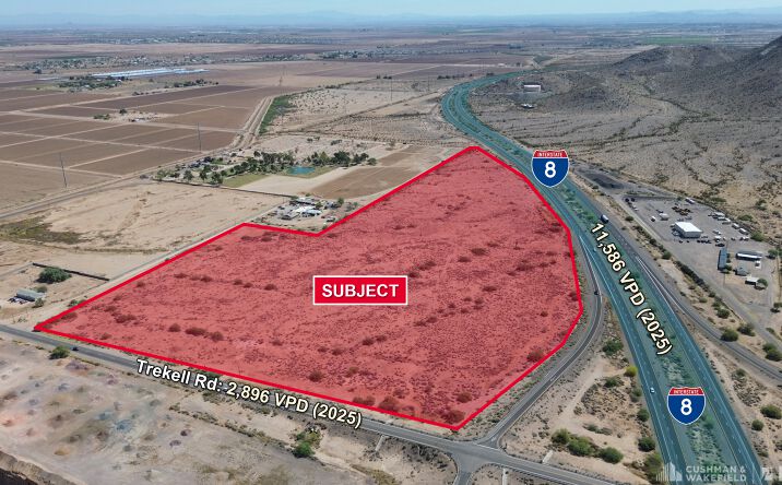 Pictures of Land property located at NE Corner of Trekell & I-8, Casa Grande, AZ 85193 for sales - image #1