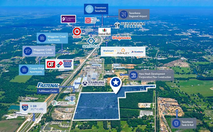 Pictures of Land property located at 2803 Brinlee Road, Nash, TX 75569 for sales - image #1