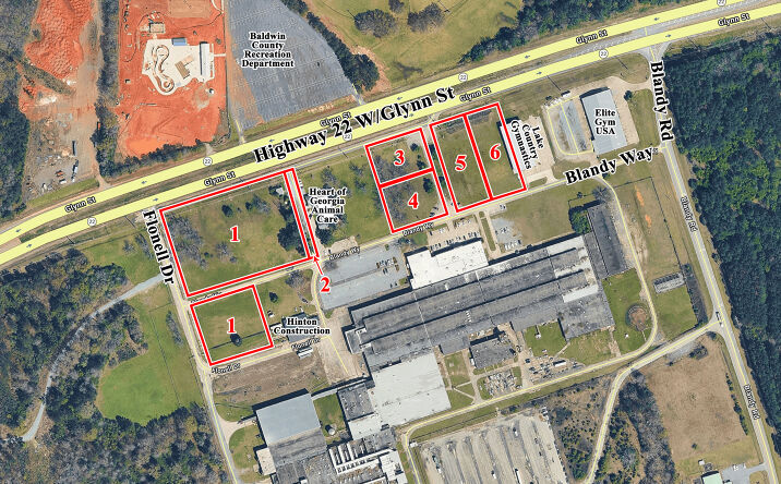 Pictures of Land property located at 54 West 22 Highway, Milledgeville, GA 31061, 56 West 22 Highway, Milledgeville, GA 31061, 261 Blandy Way, Milledgeville, GA 31061, 58 West 22 Highway, Milledgeville, GA 31061, 64 West 22 Highway, Milledgeville, GA 31061, 66 Georgia 22, Milledgeville, GA 31061 for sales - image #1