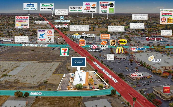 Pictures of Retail, Office property located at 6955 Stockton Blvd, Sacramento, CA 95823 for sales - image #1