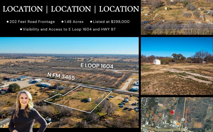 Pictures of Industrial, Mixed Use, Land property located at 5609 FM 3465, Adkins, TX 78101 for sales - image #1
