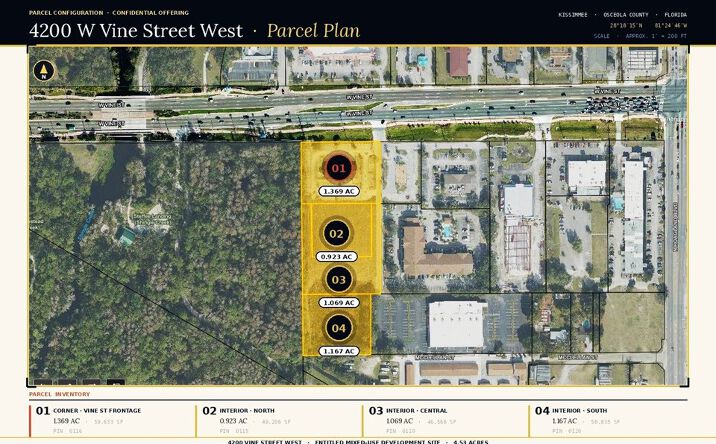 Pictures of Mixed Use, Land property located at 4200 West Vine Street, Kissimmee, FL 34741 for sales - image #1