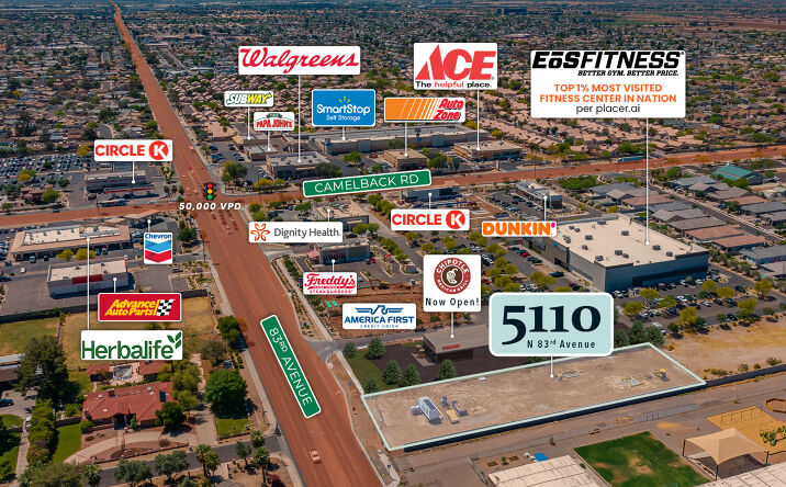 Pictures of Retail, Land property located at 5110 North 83rd Avenue, Glendale, AZ 85305 for sales - image #1