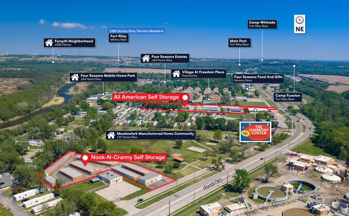 Pictures of Self Storage property located at 402 Grant Avenue, Junction City, KS 66441, 552 Grant Avenue, Junction City, KS 66441 for sales - image #1