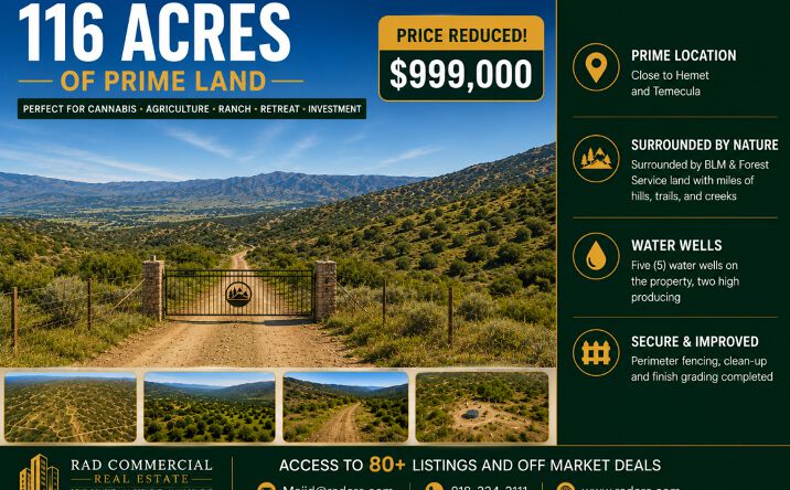 Pictures of Land property located at 38700 Thomas Road, Hemet, CA 92544 for sales - image #1