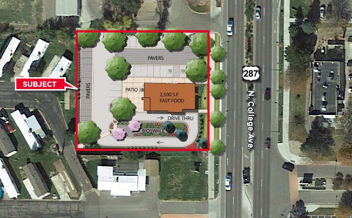Pictures of Land property located at 1603 - 1605 North College Avenue, Fort Collins, CO 80524 for sales - image #1