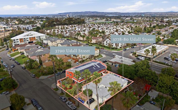 Pictures of Multifamily property located at 3778-90 Udall Street, San Diego, CA 92107 for sales - image #1
