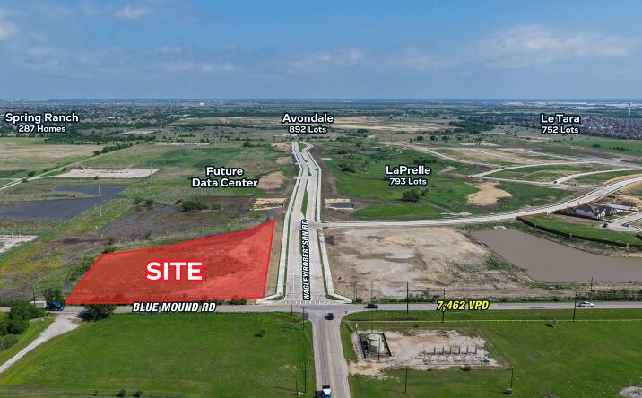 Pictures of Land property located at NWC Blue Mound Rd & Wagley Robertson Rd, Fort Worth, TX 76052 for sales - image #1