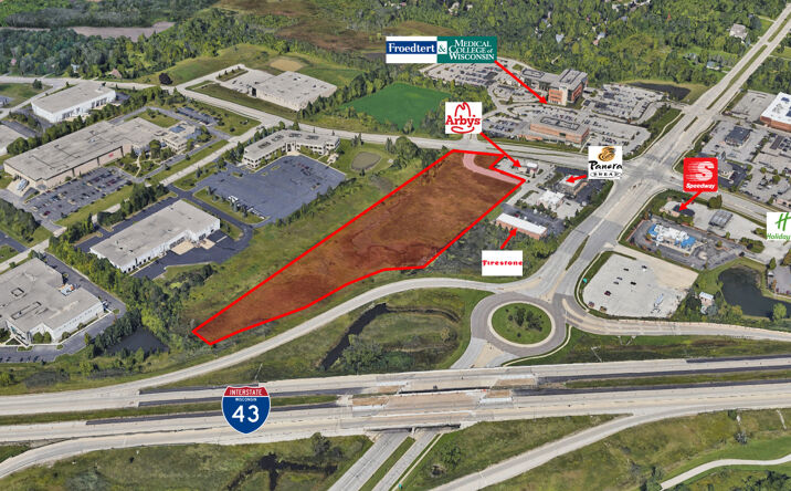Pictures of Land property located at I-43 & Moorland Rd, New Berlin, WI 53151 for sales - image #1