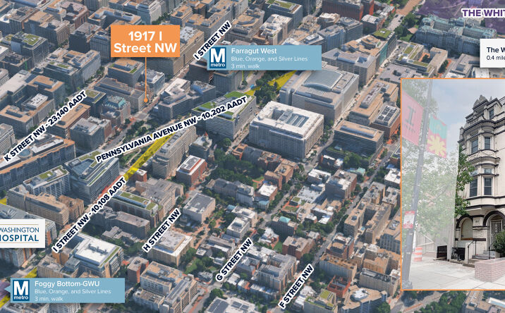 Pictures of Retail, Office, Mixed Use property located at 1917 I Street Northwest, Washington, DC 20006 for sales - image #1