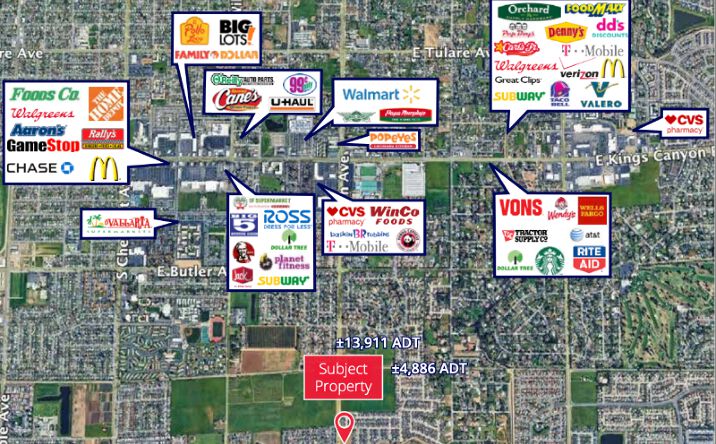Pictures of Land property located at East Florence Avenue at South Peach Avenue, Fresno, CA 93727 for sales - image #1