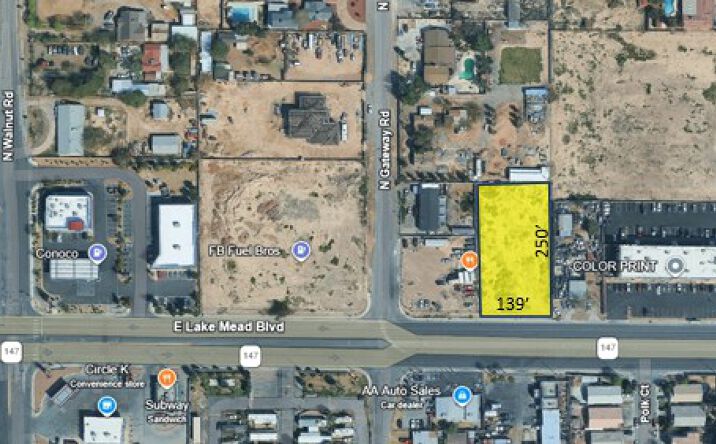 Pictures of Land property located at North Gateway Road, Las Vegas, NV 89115 for sales - image #1