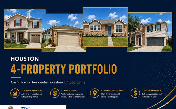 Pictures of Multifamily property located at 15227 Beechnut St, Houston, TX 77083, 5737 Alvarado Dr, Houston, TX 77033, 2622 Skyview Shadows Ct, Houston, TX 77047, 3919 Hollow Cove Ln, Richmond, TX 77406 for sales - image #1