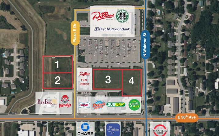 Pictures of Land property located at 3200 Plaza East Drive, Hutchinson, KS 67502 for sales - image #1